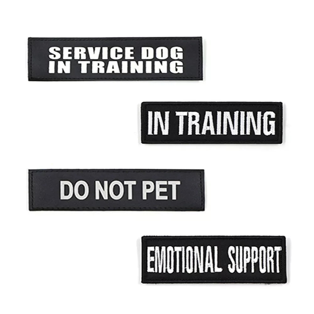 Dog Harness Patches – Service Dog, K9 & ESA, 12 Designs