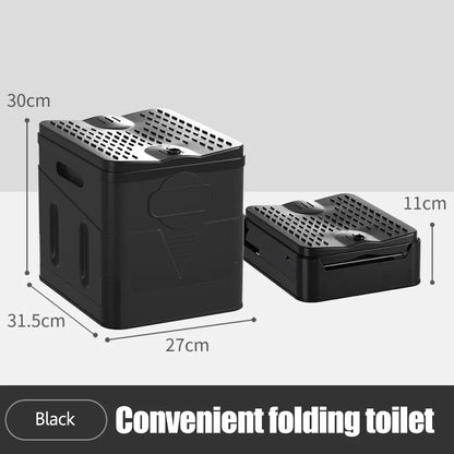 Portable Camping Toilet Foldable – 600lb Capacity, Multi-Use