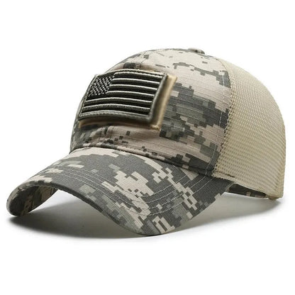 Breathable Mesh Baseball Cap – Tactical Outdoor Unisex Hat for Hiking, Camping & Summer