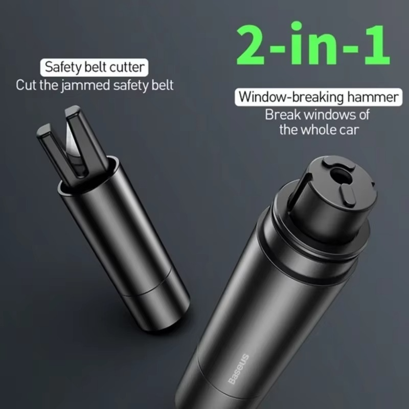 Car Window Breaker Seat Belt Cutter 2-in-1 Emergency Escape Tool