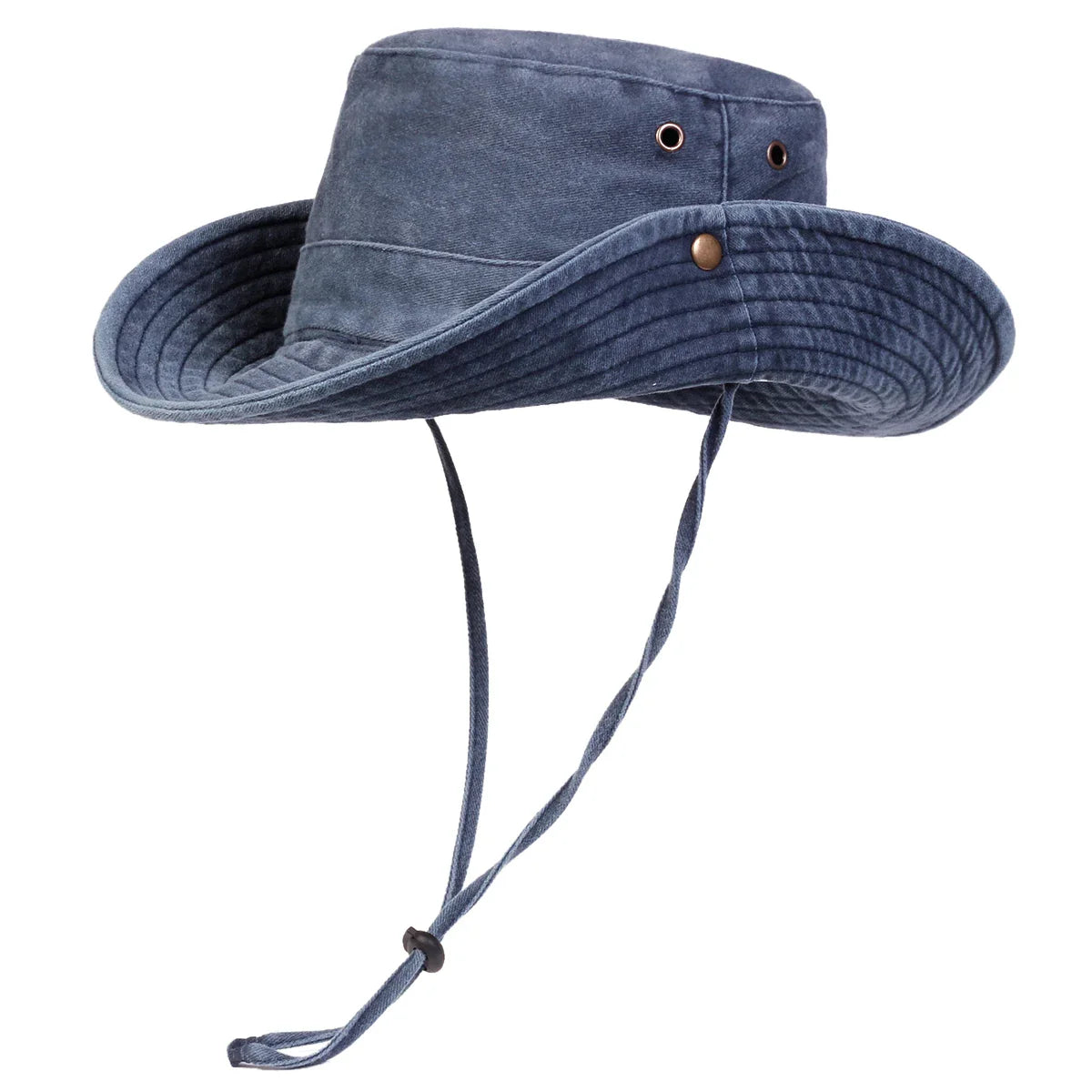 Wide Brim Sun Hat UPF 50+ – Outdoor Hiking & Fishing Hat with Chin Strap for Men & Women
