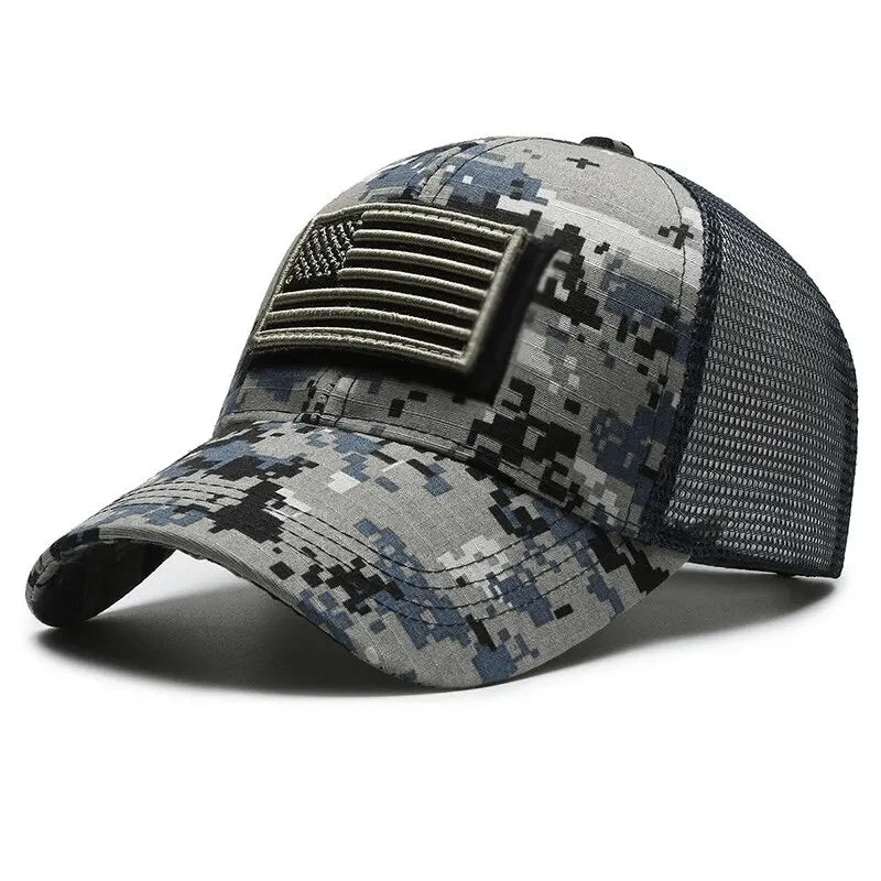 Breathable Mesh Baseball Cap – Tactical Outdoor Unisex Hat for Hiking, Camping & Summer