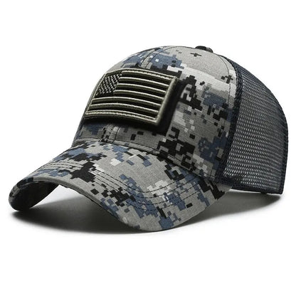 Breathable Mesh Baseball Cap – Tactical Outdoor Unisex Hat for Hiking, Camping & Summer