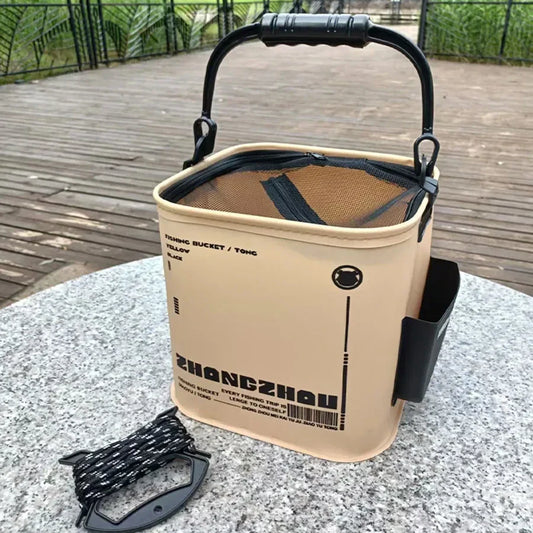 Foldable Fishing Bucket – Waterproof EVA Collapsible Pail