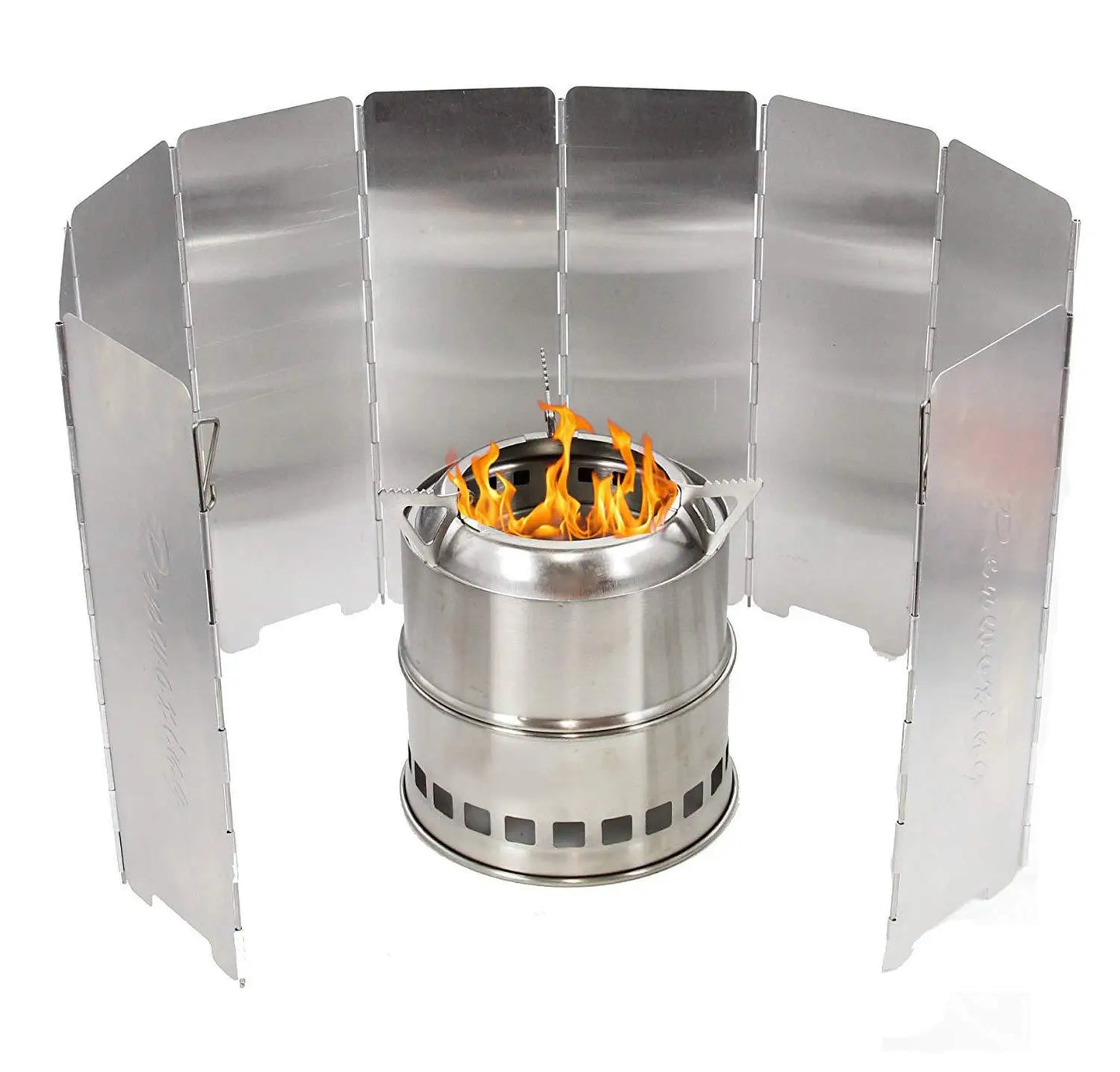 Camping Stove Windscreen – Foldable Aluminum Wind Shield