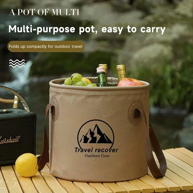 Foldable Water Bucket Collapsible PVC Camping Pail 5L 10L 20L