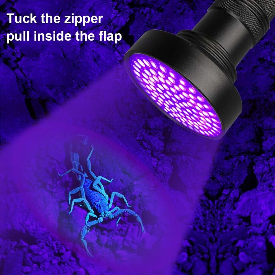 UV Blacklight Flashlight 395nm – 21, 51 & 100 LED Torch