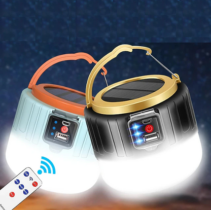 Solar Camping Light – 60W LED, Remote Control, 16Hr Battery