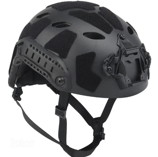 Tactical FAST Helmet with NVG Mount & Side Rails for Airsoft
