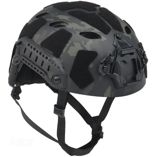 Tactical FAST Helmet with NVG Mount & Side Rails for Airsoft