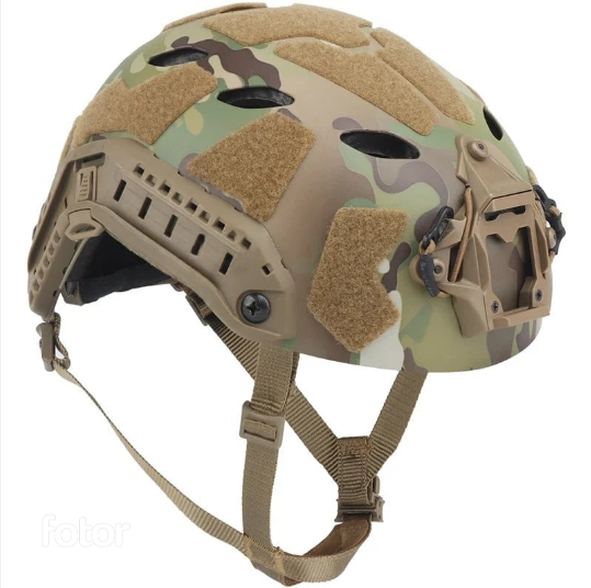 Tactical FAST Helmet with NVG Mount & Side Rails for Airsoft