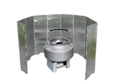 Camping Stove Windscreen – Foldable Aluminum Wind Shield