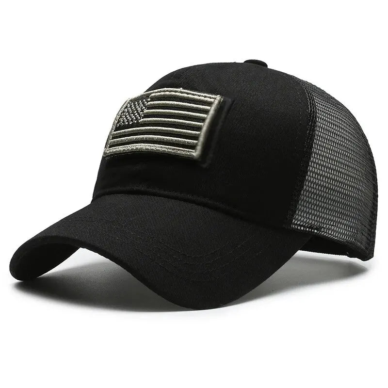 Breathable Mesh Baseball Cap – Tactical Outdoor Unisex Hat for Hiking, Camping & Summer