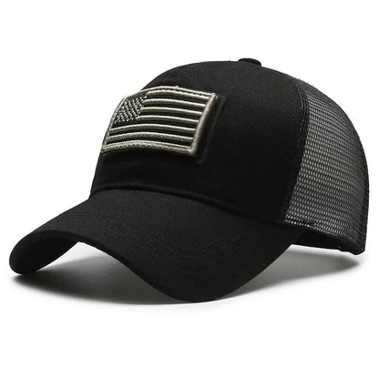 Breathable Mesh Baseball Cap – Tactical Outdoor Unisex Hat for Hiking, Camping & Summer