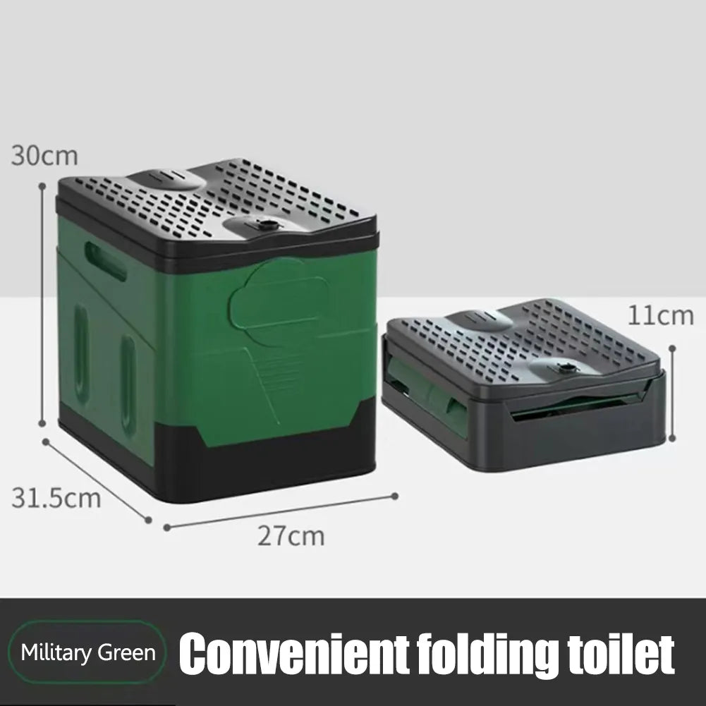Portable Camping Toilet Foldable – 600lb Capacity, Multi-Use