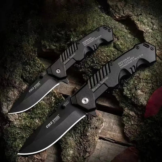 Folding Knife – EDC Stainless Steel Pocket Knife, S & L