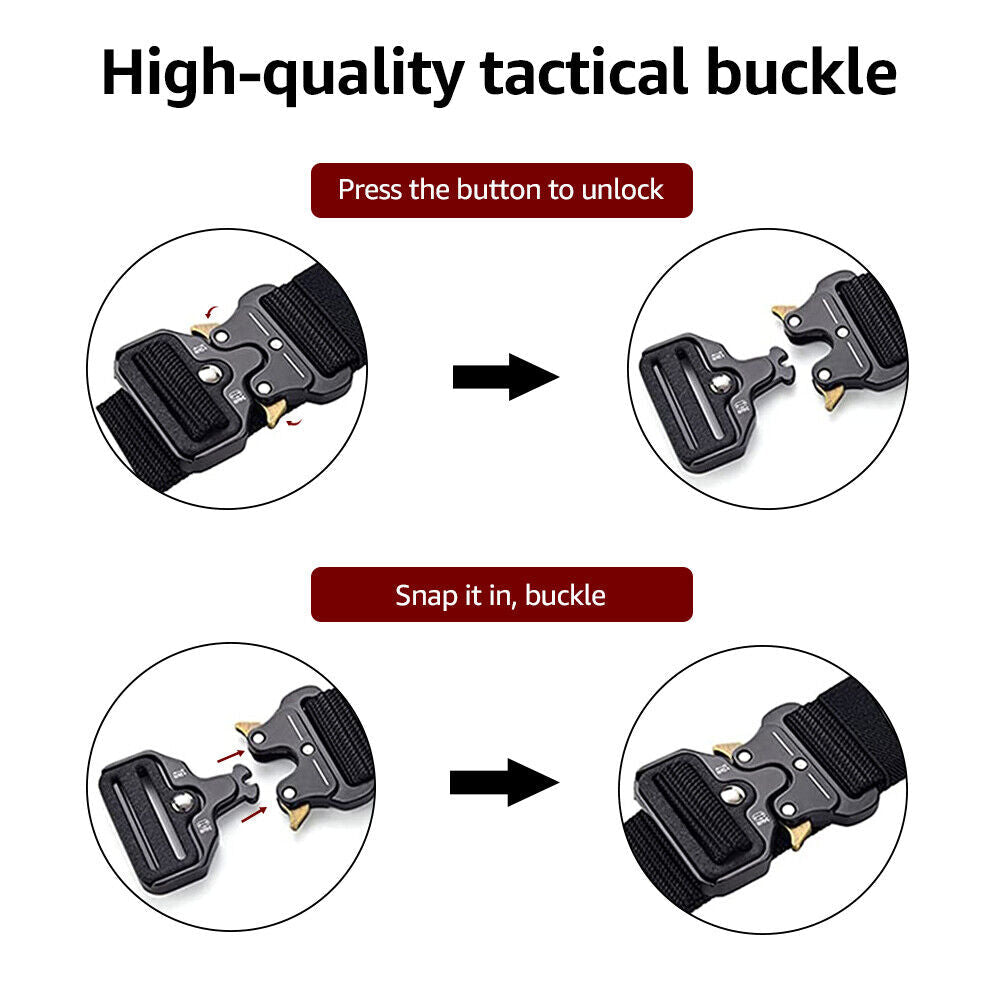 Tactical Belt – Cobra Quick Release, 1000D Nylon, 3 Colors