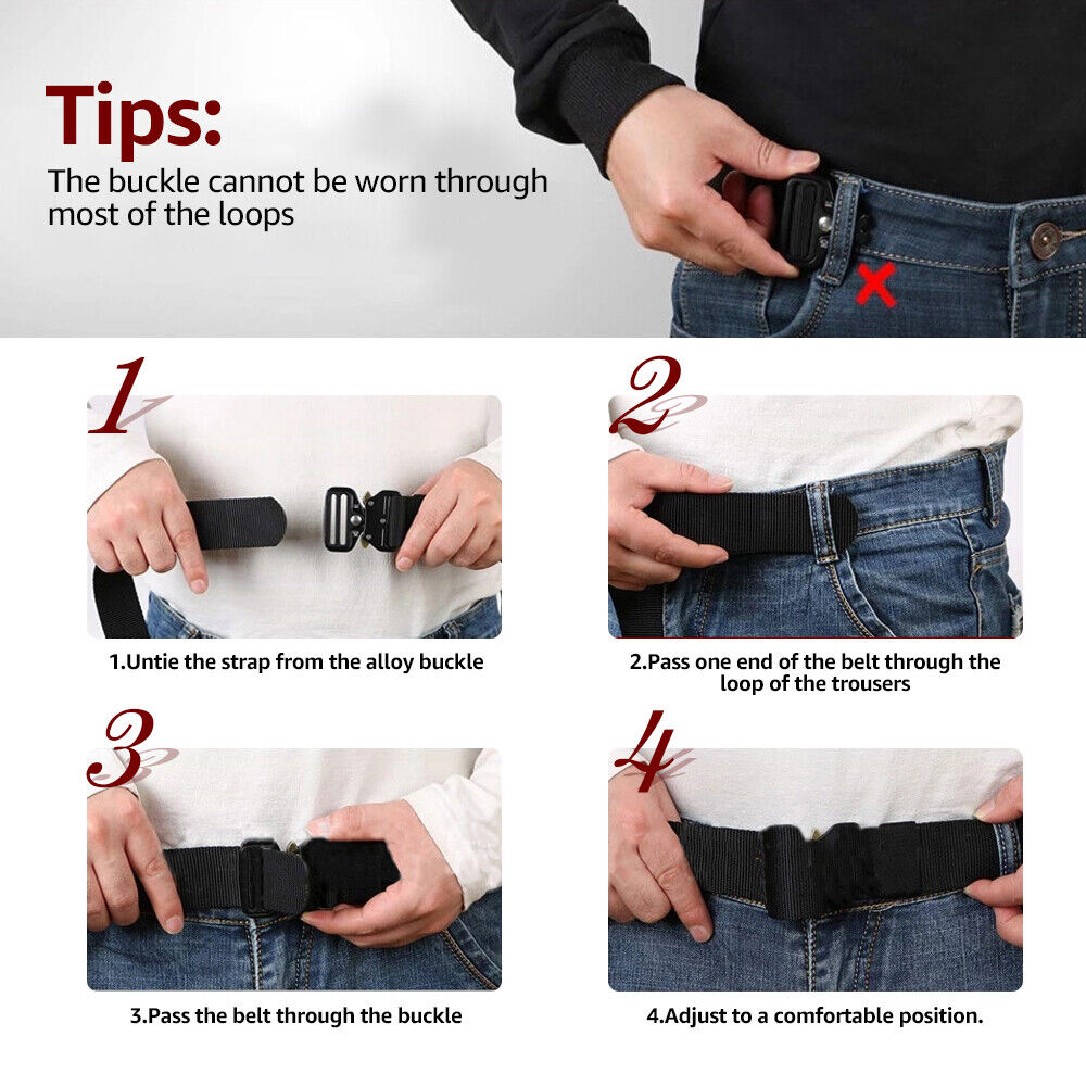 Tactical Belt – Cobra Quick Release, 1000D Nylon, 3 Colors