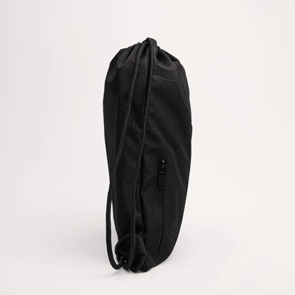 Black drawstring gym backpack original source image 2