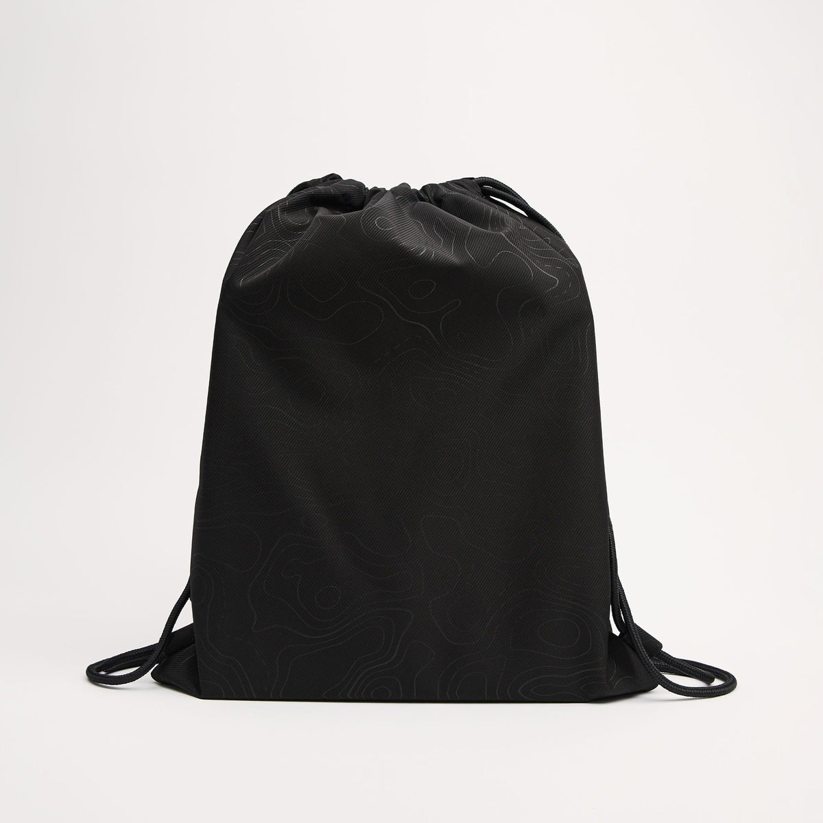 Black drawstring gym backpack original source image 3