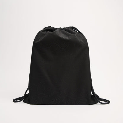 Black drawstring gym backpack original source image 3