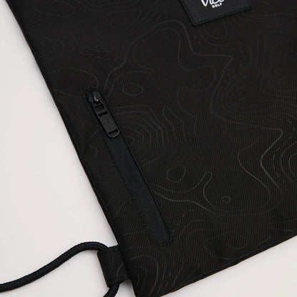Black drawstring gym backpack original source image 4
