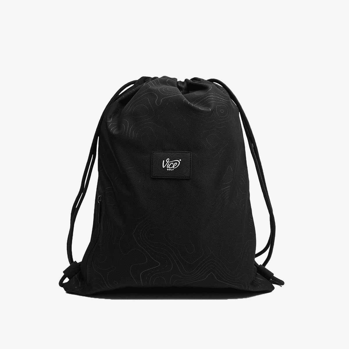 Black drawstring gym backpack original source image 1