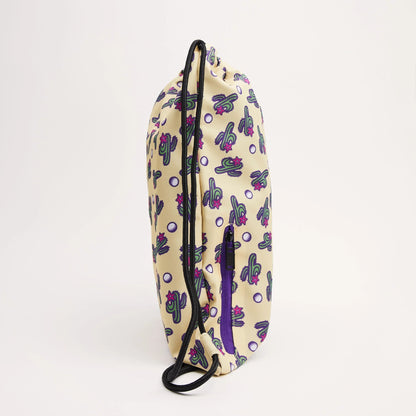 Cactus-print drawstring gym backpack original source image 2