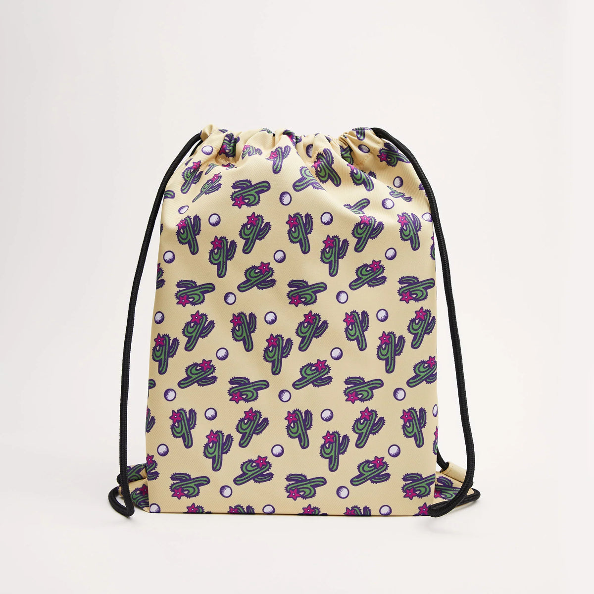 Cactus-print drawstring gym backpack original source image 3