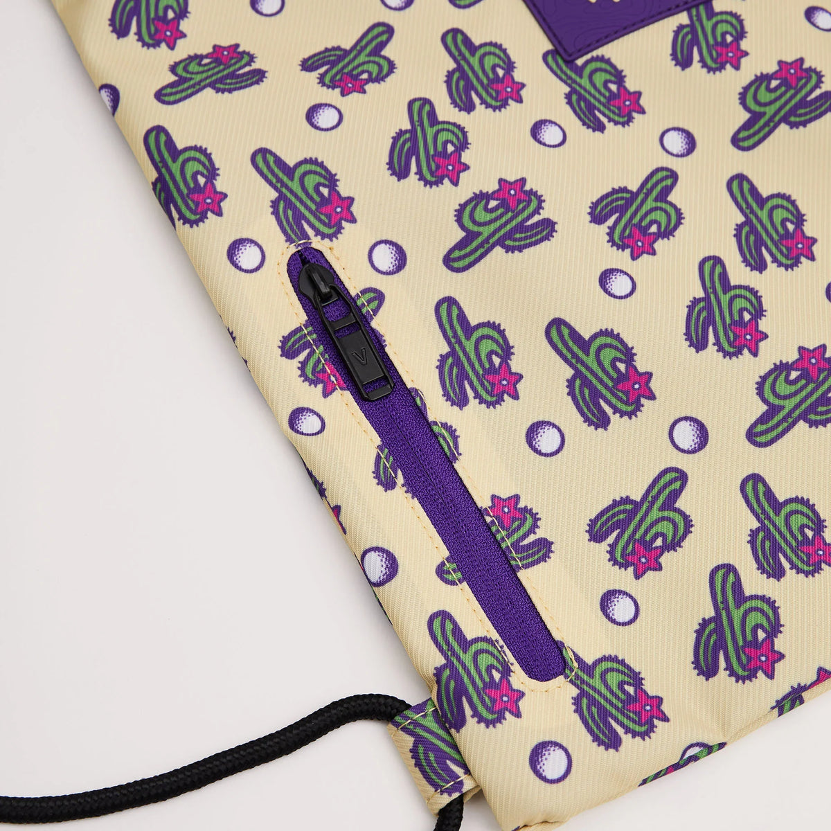 Cactus-print drawstring gym backpack original source image 4