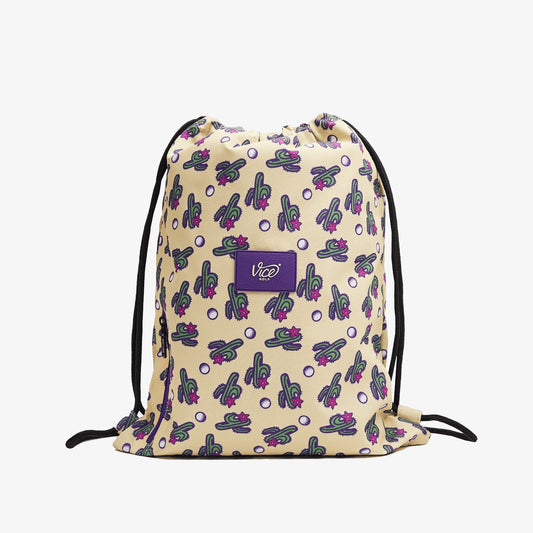Cactus-print drawstring gym backpack original source image 1