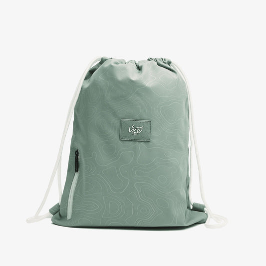 Green drawstring gym backpack original source image 1
