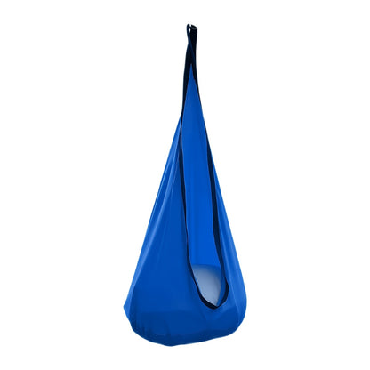 Hanging Hammock Chair with Inflatable Pillow & Storage Pocket – Indoor Outdoor Swing Chair, Max Load 264 lbs, Woven Nylon, Includes Straps & Screws, 4 Colors Available