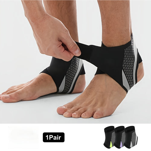 Ankle Compression Support Strap 2-Pack Adjustable Breathable Lightweight Secure Fit Unisex for Daily Use Sports Running Hiking Recovery