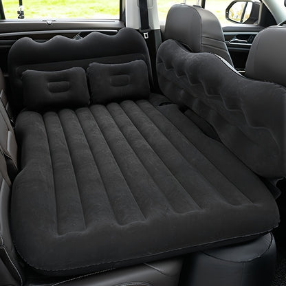 Car Inflatable Mattress SUV Back Seat Sleeping Pad Foldable Portable Travel Air Bed with Electric Pump Storage Bag Repair Kit for Camping Road Trip Outdoor Adventure Fits SUV Sedan MPV