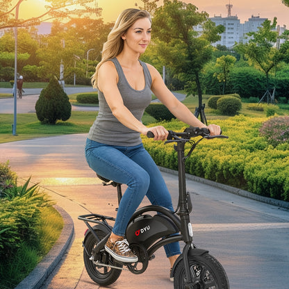Folding Electric Bike for Adults 500W Motor 36V 7.8Ah Lithium Battery, 14-Inch Portable Foldable Ebike with LCD Display, 19.9MPH Max Speed, Compact Urban Commuter & Outdoor Cycling Electric Bicycle