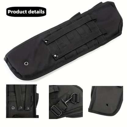 Tactical Shotgun Holster with MOLLE System – 19" 600D Oxford Cloth, Adjustable Strap & Shell Loops, Lightweight Hunting & Shooting Scabbard for Tactical Vests, Belts & Packs