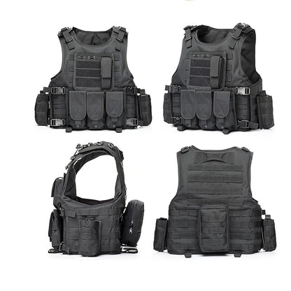 Tactical Outdoor Training Vest for Men Women – Lightweight Protective Hiking Vest with Multi-Pocket Design, Breathable & Adjustable, Ideal for Trekking Camping Hunting Fishing