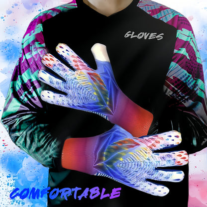 Silicone Grip Goalkeeper Gloves with Superior Traction - Available in 6 Colors & 5 Sizes, Professional Soccer & Rugby Goalie Gloves for Men Women Youth, High-Performance Finger Protection Sports Gloves