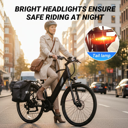 Electric Mountain Bike 26 Inch 500W Motor 48V 10.4Ah Removable Battery 19.8MPH All-Terrain E-Bike for Teens Adults Step-Thru Available