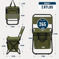 Green with a storage bag