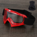 Red frame with transparent and headscarf