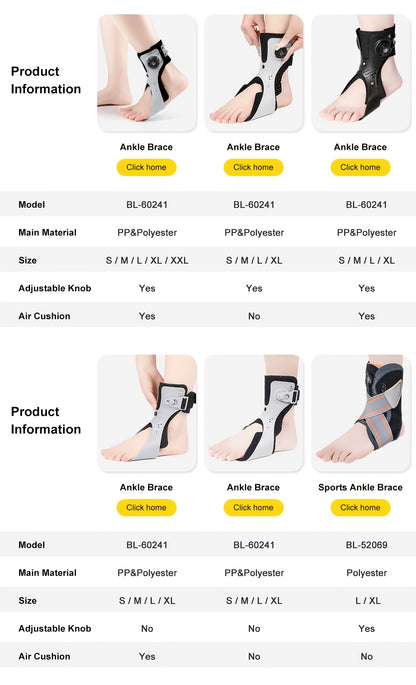 Foot Drop Brace with BOA Strap Ankle Support Left Right Foot S-XXL