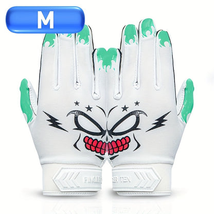 Sticky Grip Youth Football Receiver Gloves | Non-Slip Palm, Breathable Design for Boys & Girls – Hook-and-Loop Fit for Practice, Games & Youth Football Development (S/M/L)