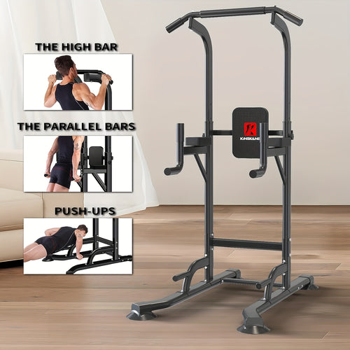 Power Tower Dip Station with Pull Up Bar – Adjustable Height Multi-Function Home Gym Strength Training Workout Station for Dips, Chin Ups, Push Ups, Leg Raises & Upper Body Exercise, 3 Models Available