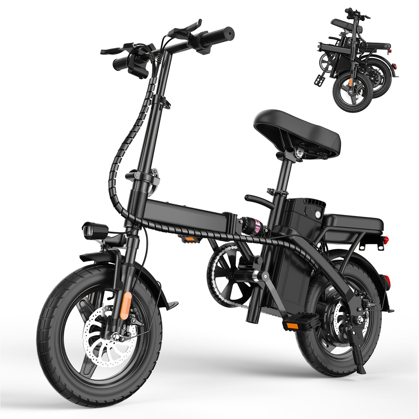 Folding E-Bike 14" – 48V 10AH Removable Battery 350W Motor