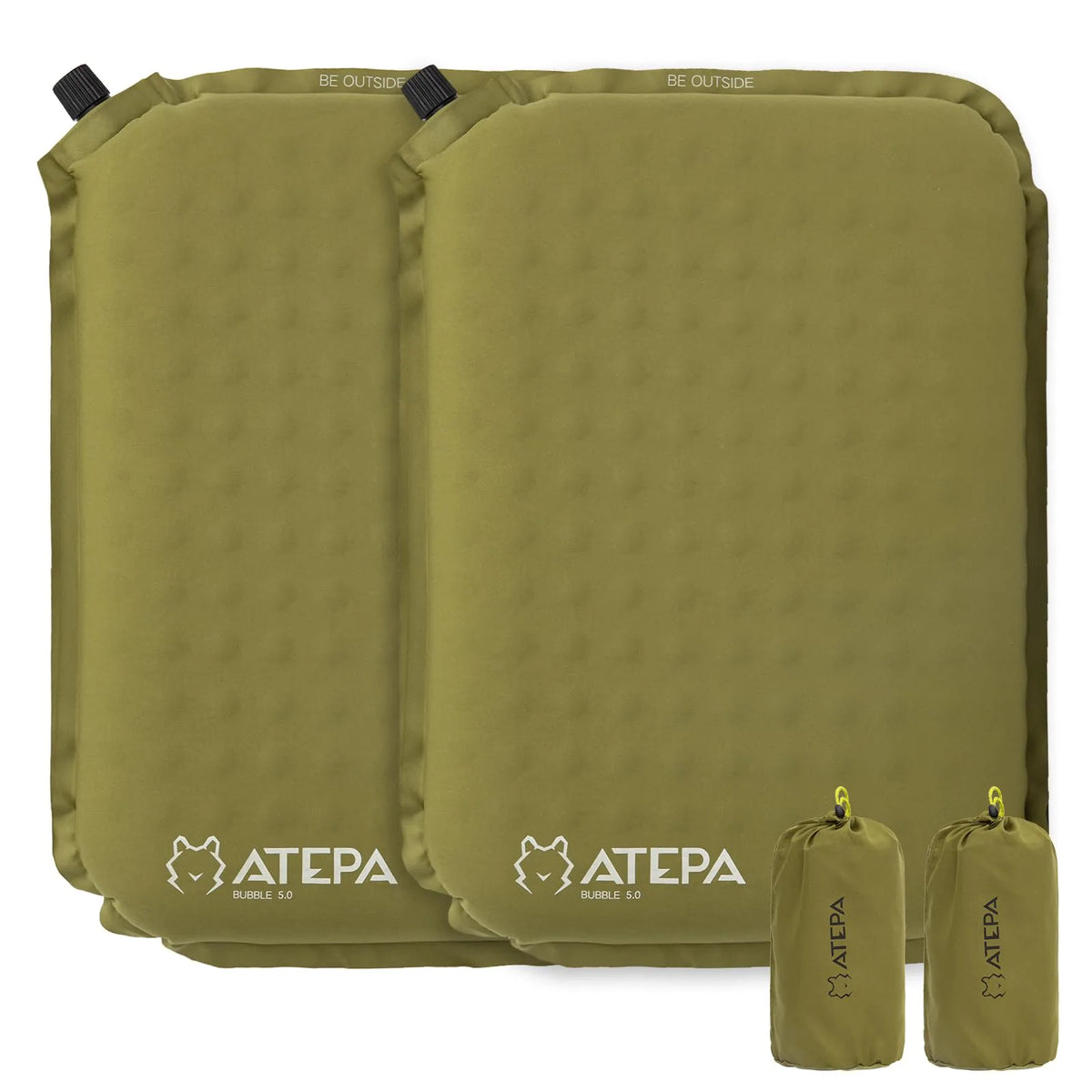Self-inflating camping seat pad view 2