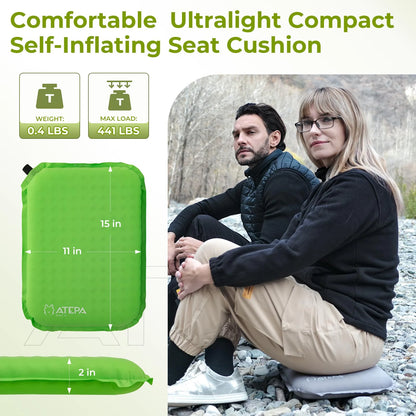 Self-inflating camping seat pad view 16