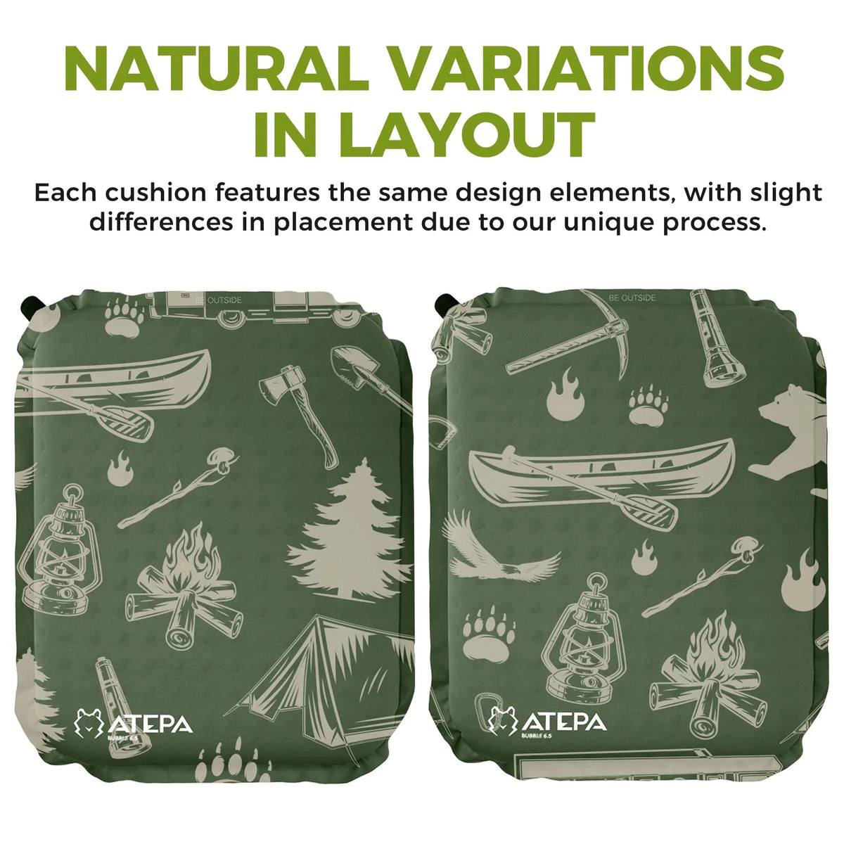 Self-inflating camping seat pad view 58