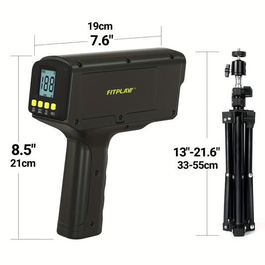 Baseball Radar Gun – LED & LCD Display, Handheld or Tripod Mount